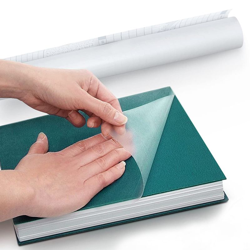 Self adhesive book cover